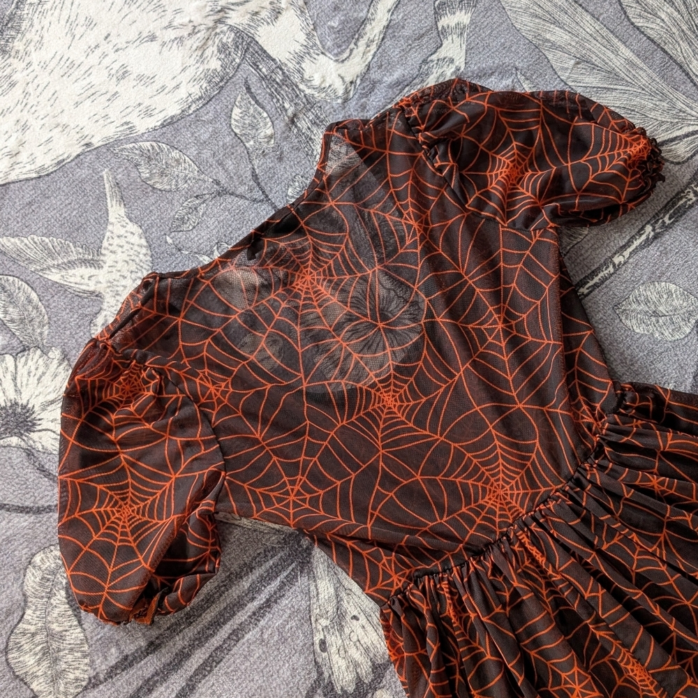 Foxblood Spider Web Dress - Picture 5 of 8